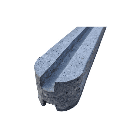 Betontussenpaal L.235cm rabat 179cm en afgeronde kop