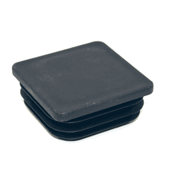 Insteekdop vierkant PVC 60/60mm (1,5-2,5) ZWART