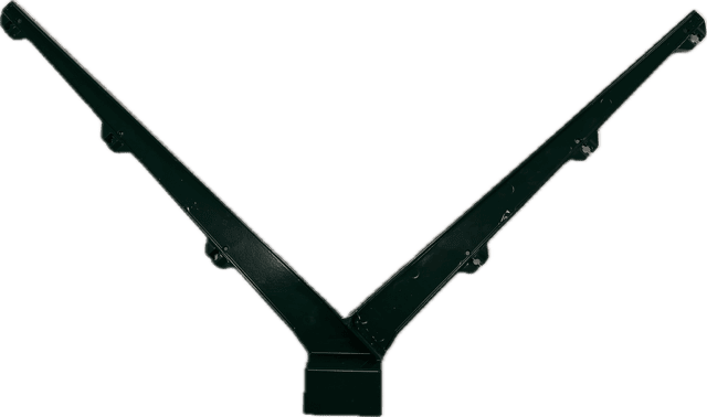 Dubbele puntdraadkop 3-draads onder 45° ALU diam. 60/42mm