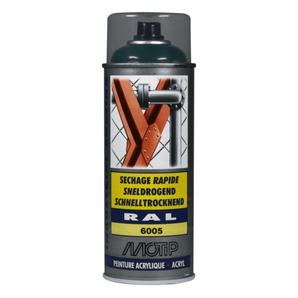 Spuitbus Motip Acryl Industrial HG / M7128 (400 ml) - RAL 6005 Mosgroen