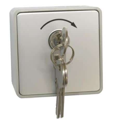 Sleutelschakelaar SE-APB1-1T opbouw met behuizing van aluminiumlegering