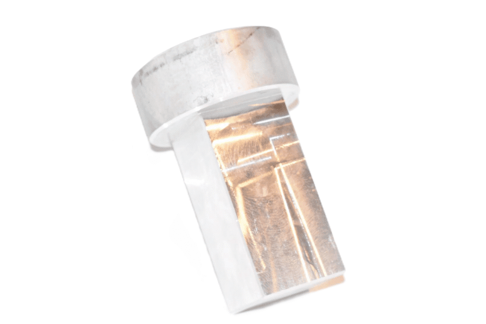 Aluminium slagkop voor palen diam. 60/60mm