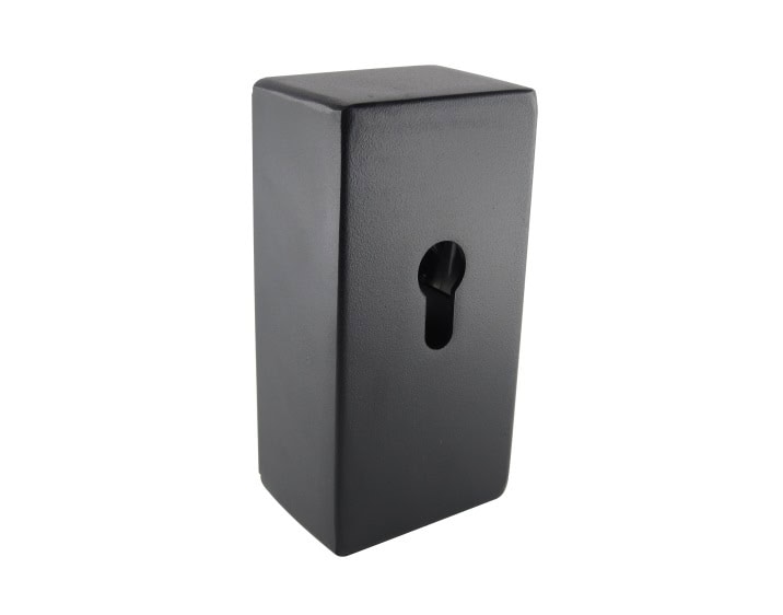 Sleutelbox staal - zwart gelakt - 70x138x45mm voorzien van sleutelhaak
