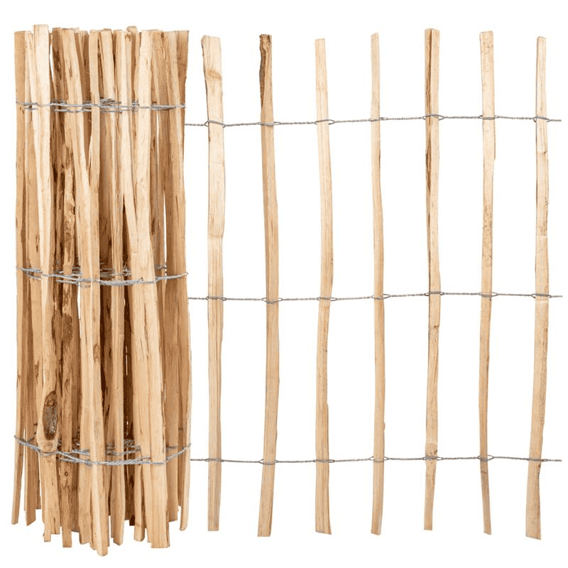 Kastanjehekwerk H175cm Tussenafstand 8cm (5m/rol)